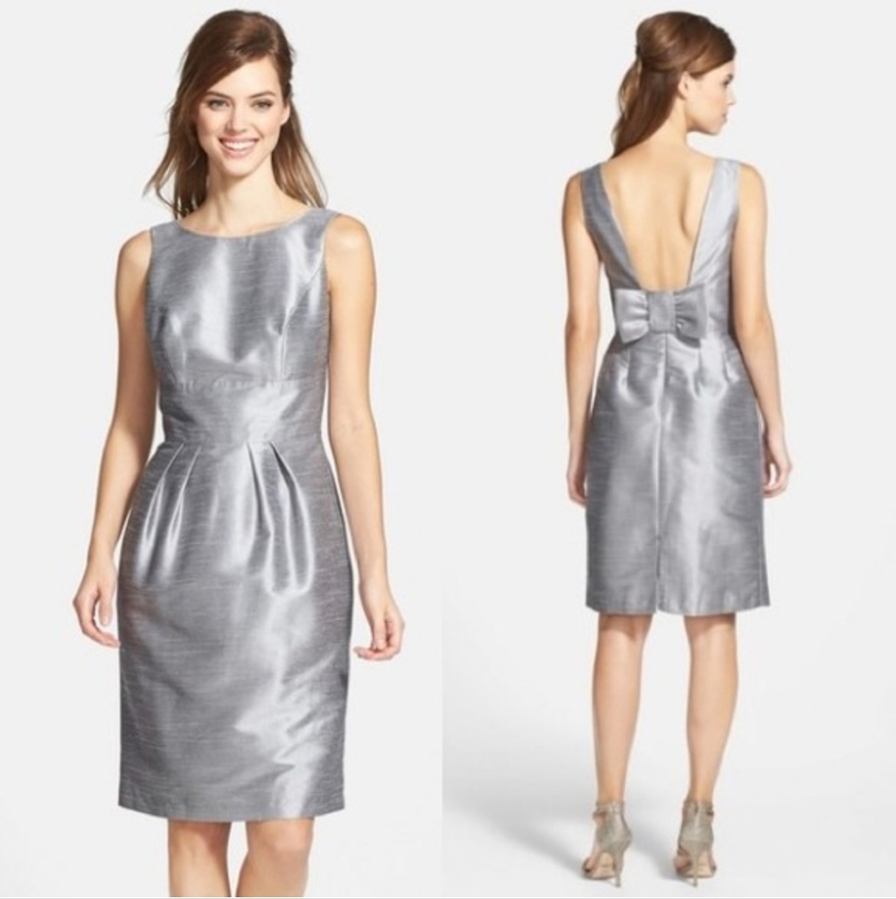 Alfred Sung Dupioni Cocktail Dress Size 2